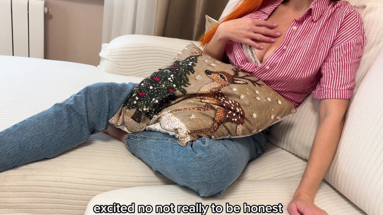 CumInMyMouthBaby: Curang sebenar untuk Krismas - creampie untuk isteri dan kemudian pancut...