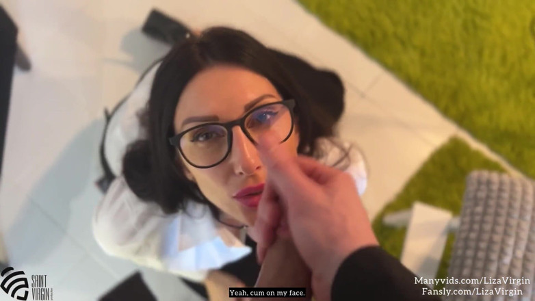 LizaVirgin: The secretary sucked dick boss