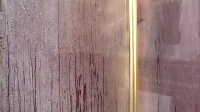 THAGSON RETRO: Bollard Grinding Slut Drools in Lesbian Shower Orgy