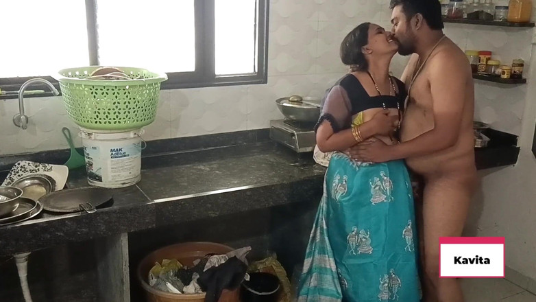 Kavita _zawazawi: Desi Indian Kavita Maid Fuck with Houseowner Tatya in Kitchen,...