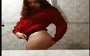 Eliza White: Cute Girl Undressing in Bathroom Before Shower 2