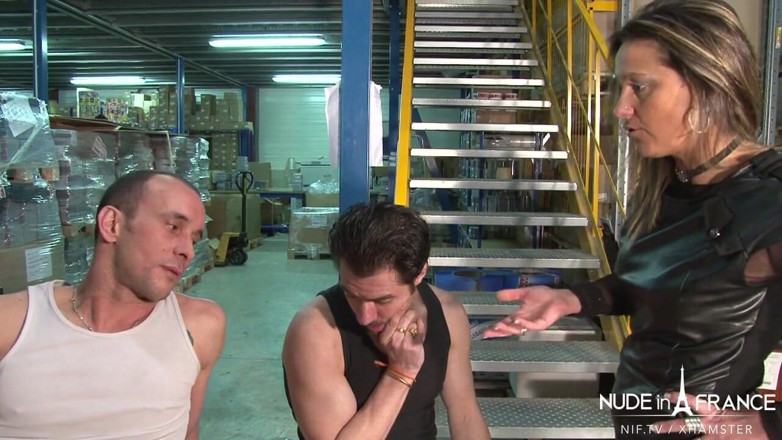 Nude in France: French Mature Boss Catchs Her Employees Jerking off and Gets...