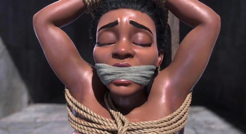 Anime Hentai: Pregnant African Slave in Bondage - Desperate for More Cum &amp; Breeding