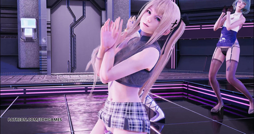3D-Hentai Games: Striptease de glide Marie Rose Mai Shiranui Tamaki Kasumi doa...