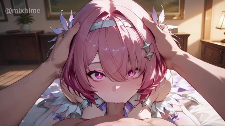 Mix Hime: Remielle Dan, замкнена в спальні, обличчя вкрите спермою. жорсткий трах від першої особи zzz Zenless Zone Zero
