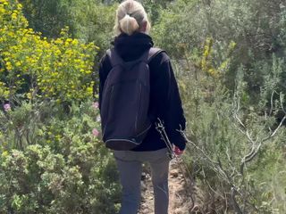 Wild Spain Couple: Blowjob auf dem berg - sperma im mund