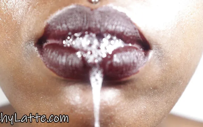 Chy latte xxx: ASMr bocca bagnata esperienza rossetto fetish sputo fetish