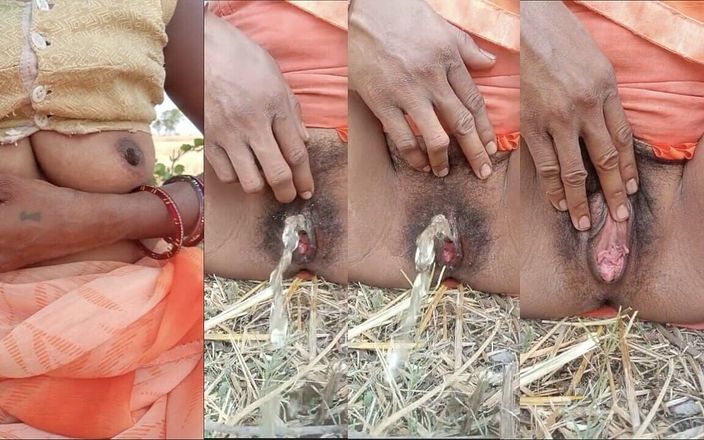 RadhaDevi: Vesnická bhabhi venkovní masturbace