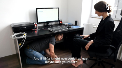 Czech Soles - foot fetish content: Sexy colleague foot worship fantasy