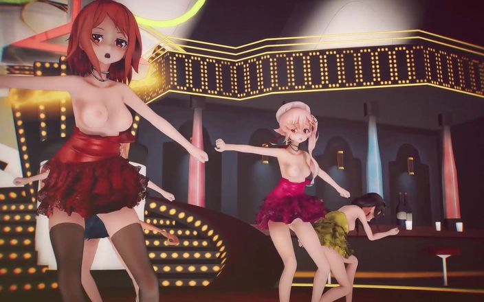 Mmd anime girls: Mmd r-18 anime chicas sexy bailando clip 357