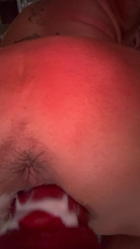 Whore’s Cum Fill Loose Cunt Machine Fucked by Alien Dildo