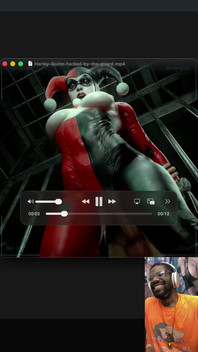 Big Breast Harley Quinn Gets Her Tight Bald Pussy Fucked in Gotham