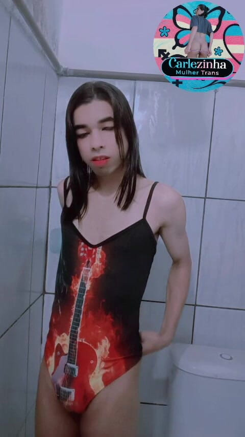 Srta. Carla: Carlezinha - Slut in a Swimsuit and Panties Tucked up Her...