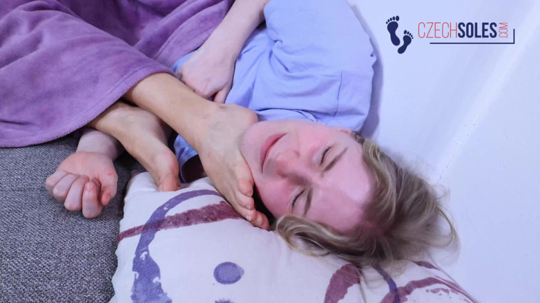 Czech Soles - foot fetish content: Girl on Girl Foot Worship and Smelling in Bed