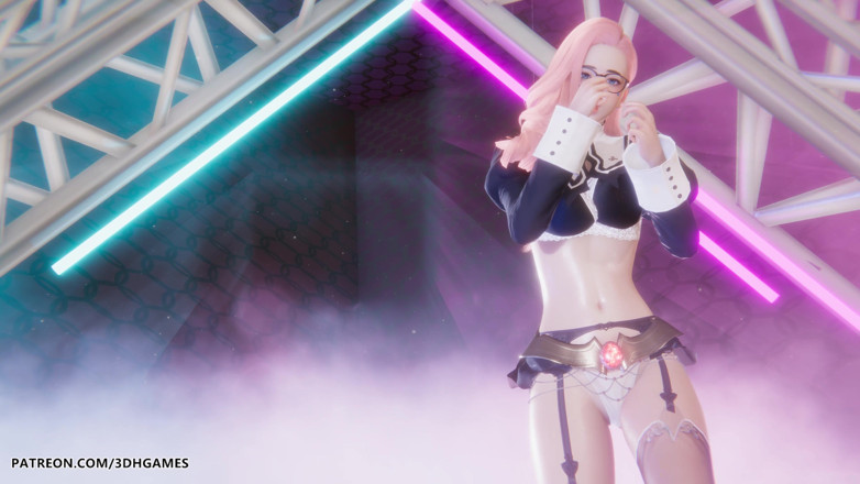 3D-Hentai Games: Love it - เซราฟินเปลื้องผ้าเซ็กซี่