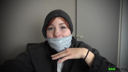 Gag Attack: Red Foxy - PVC tape gags