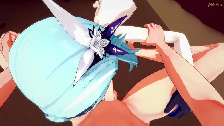 Hentai Smash: Eula sana bakış açısıyla sakso çekiyor ve sonra döl yutuyor - Genshin çarpma...