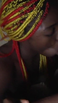 Dark Ebony Babe Gets Fucked by Huge Cock