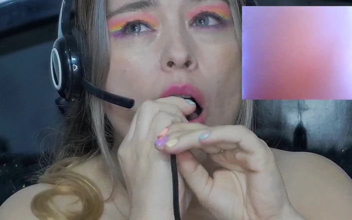 Angel eyes studio: Joacă cu două vibratoare în gura mea și endoscop