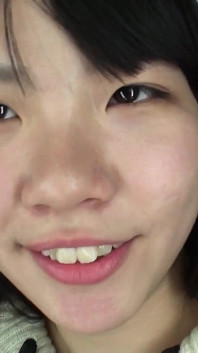 Selfie jazyka a úst amatérské holky Kanako