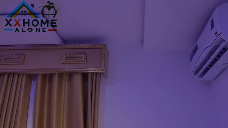 Home Alone: Estatisch - Ebenholz-bBW dominiert großen schwarzen schwanz