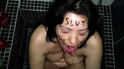Toilet Mommy: Body writing stepmom take hot piss