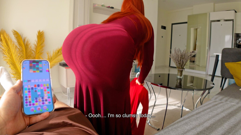 wowlove: 热辣熟女抓住了我的骨头，并帮助我在她的大圆屁股上射精