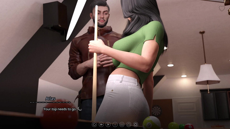 LustSaga: Семь Королевств 9 - Атлас и Leyala играют в игру у бассейна, где неудачник ублажает победитель