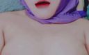 Shine-X: Kuala Lumpur - hijab roxo viral da mulher aperta seus seios...
