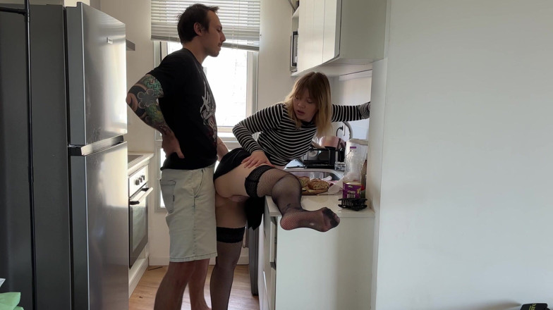 Spacenintenda: Teaching Step Bro How to Cook: Grinding, Kissing, Dry Humping...