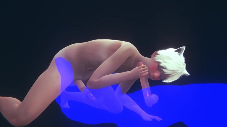 Yaoitube: Yaoi Femboy - Sexy Neko Femboy Tvrdý sex část 1