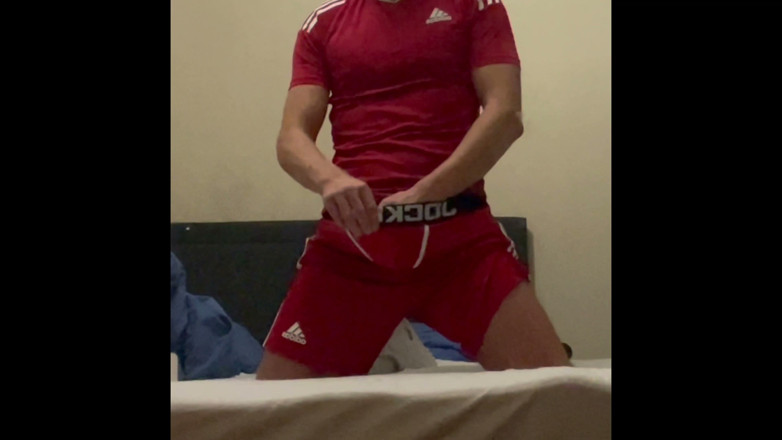 Fitlevi: Soccer Boy Teasing and Jerking. Bi Guy Levi