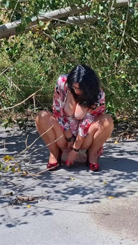 MILF Slut Got Caught Orgasming in the Woods