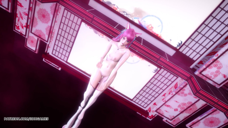 3D-Hentai Games: [MMD] IU - LILAC Spirit Blossom Ahri Sexy Naked League Of...
