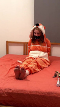 Miriam Bound and Tickled in Onesie