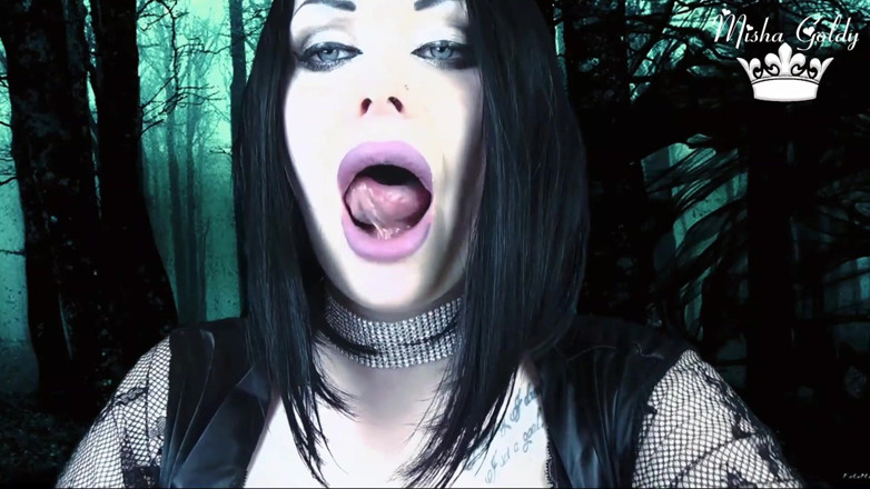 Goddess Misha Goldy: The Princess of darkness will eat you piece by piece