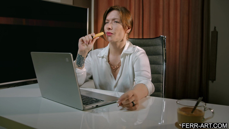 Ferr-Art: Lesbian Accountant Discovers She Loves Sucking Dick Gets Creampied - Sata...