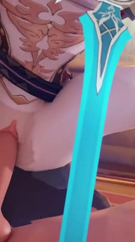 Genshin Impact's Grand Master Jean Gets on Top in a Reverse Cowgirl Position - Girl on Top Fhd 60 Fp