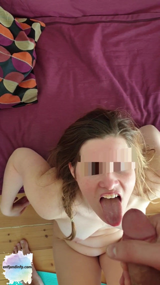 ENFJandINFP: Teen getting fucked from behind and then facialized