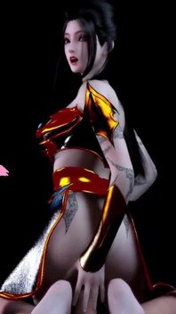 Beauty Warrior Get Threesome - 3D Animation V568