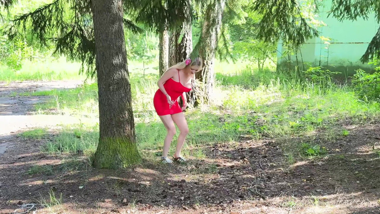 Angelica Heaven: The Pervert Maniac Fucked a Busty Blonde in the Woods