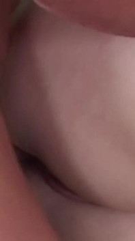 Skinny Brunette with Small Tits Takes the Dick in Her Ass Like a Fucking Mashine