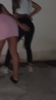 Two Teens Are Peeing in a Square!