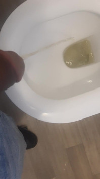Pissing in Womens Toilet