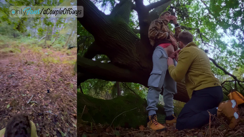 ACoupleOfGuys: Stiekeme pijpbeurt in het park