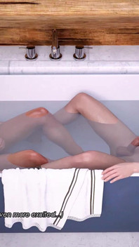 Lust Academy 10 - pasión de jacuzzi de Audrey & James (versión transexual) - novela visual para adultos en 3d