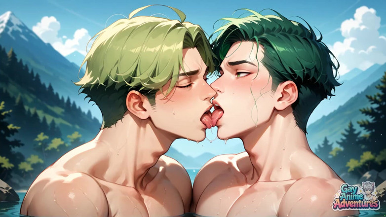Gay Anime Adventures: Green-haired Muscle Lover's Mountain Wet Fantasy - Gay XXX Porn! Get...