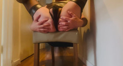 Teasing My Lingerie Clad CD Cock thumbnail