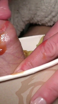 Food Fetish Blow Job in Chicken and Fries and Eat This with Taste