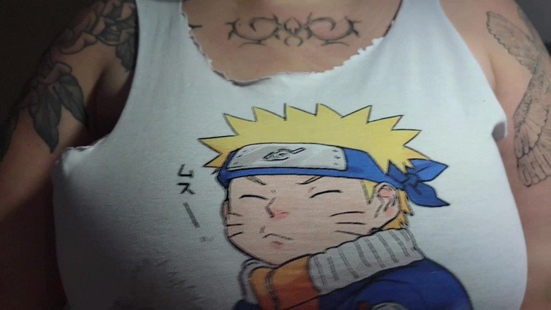 alucidfever: Playing with My Boobs in My Old Naruto Shirt
